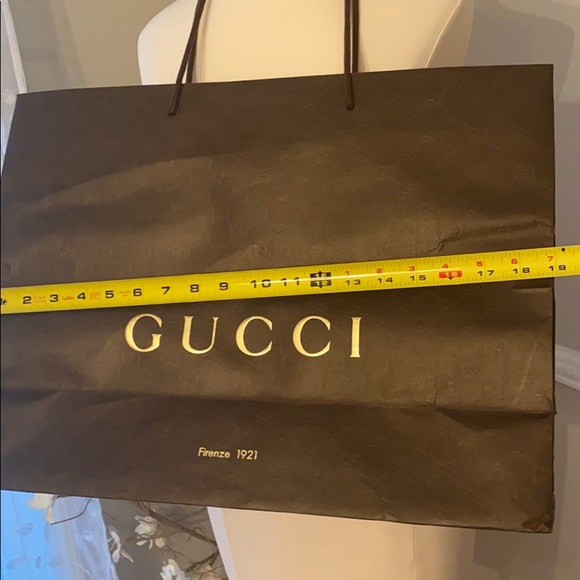 Large Gucci Shopping Bag 19 X 14 - Picture 3 of 9